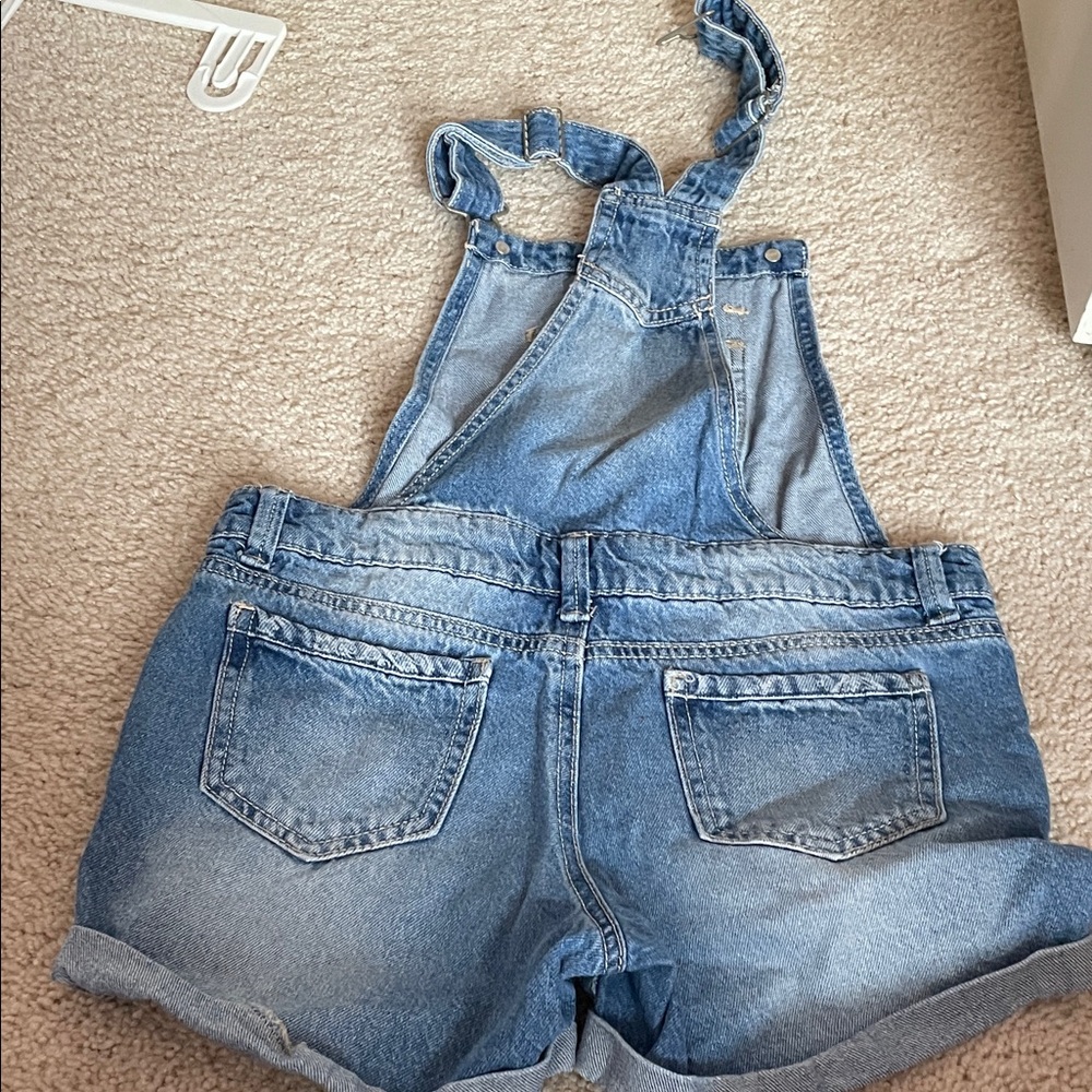 Denim Patchwork Overalls - Picture 4 of 4